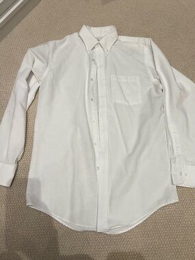 Men’s white button down